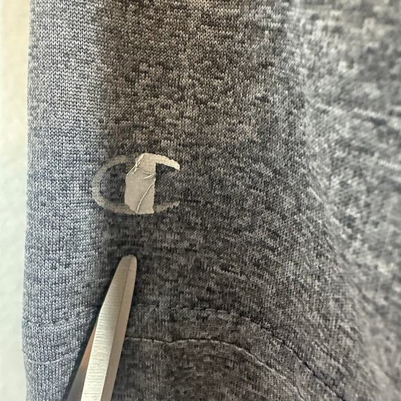 Champion Mens Georgia Bulldogs Logo College Crewneck Heather Grey T-Shirt Medium - Picture 8 of 11